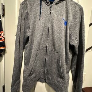The North Face Gray Zip-Up Sweatshirt